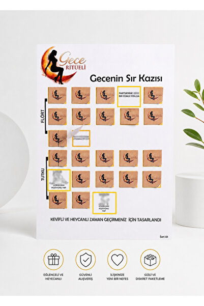 Gecenin Sır Kazısı 01 Seri - Yetişkin Oyunu - Yetişkinler İçin Eğlenceli Çift Oyunu – (+18)