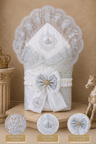 Tomuycuk Newborn Baby Boy Girl Blanket and Swaddle - Lacy Mevlütlük & Hospita...