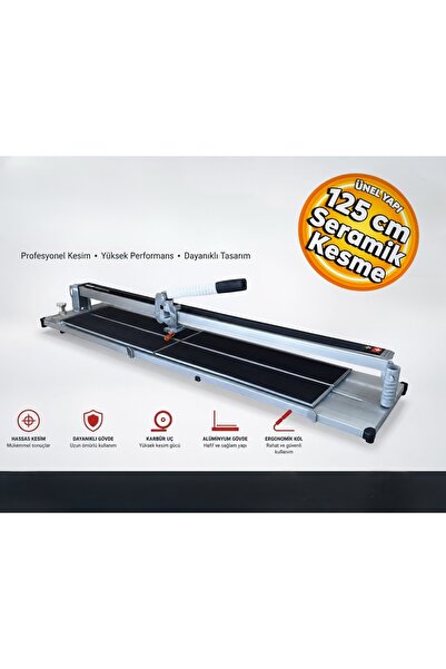 FAYKES Gönen Döküm 125 cm Profesyonel Seramik Granit Kesme Makinesi