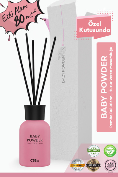 CSScompany Oda Kokusu Bebek Pudrası Çubuklu Oda Kokusu | Bambu Koku Atelier C...