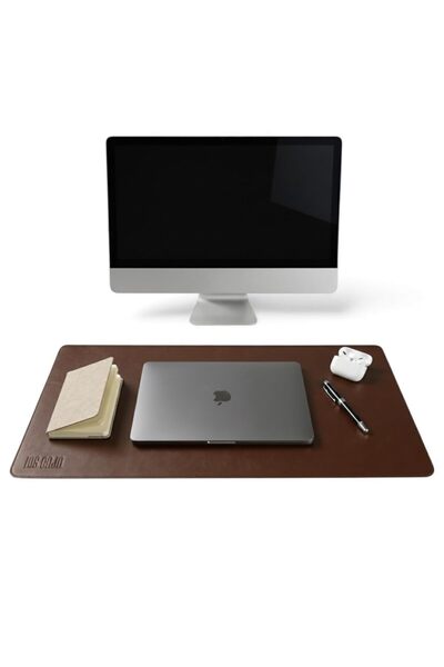 LOS CAJA 40x90 Deri Masa Pad - Premium Kaymaz Deri Mousepad Ve Klavye Mouse A...