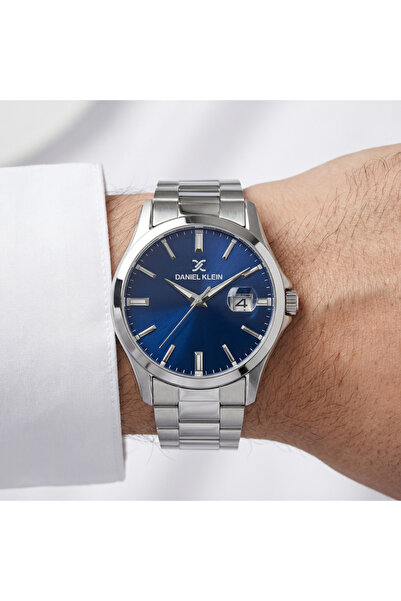 Daniel Klein Premium Silver Stainless Steel Watch for Men DK.1.14146-4