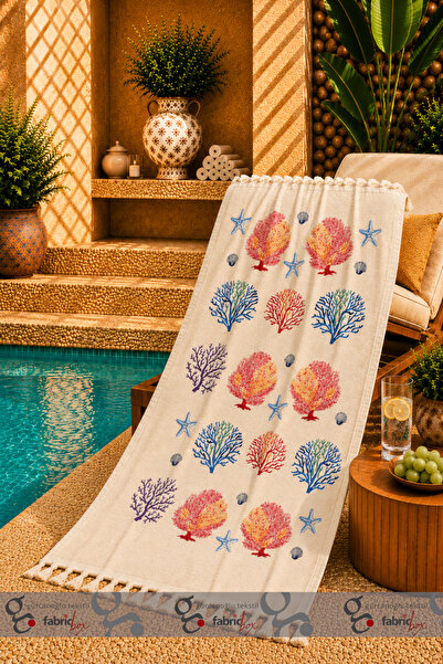 Fabric Box %100 Natural Bambu Müslin Baskılı Peştemal Banyo Havlusu Türk Havlusu Hamam Plaj Havlusu