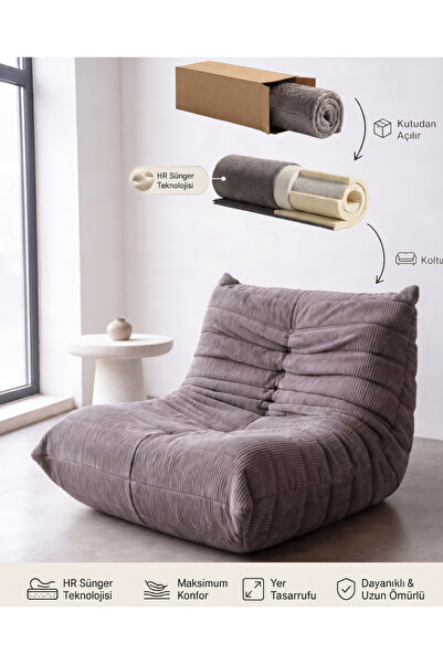 VAC HOME Cozy Togo Berjer Koltuk - Full HR Sünger - Vakumlu Gönderim