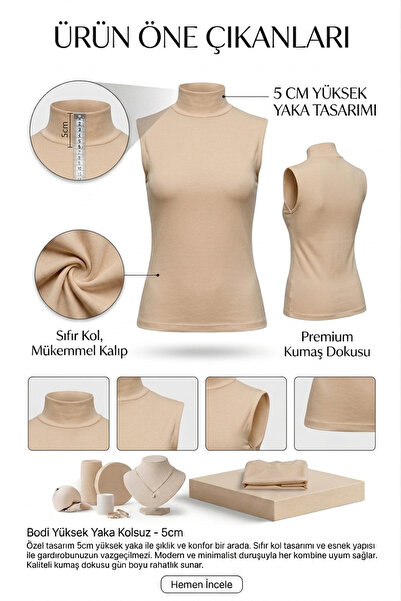 Sonbaharmoda Γυναικείο μπλουζάκι με μισό ζιβάγκο χτενισμένο βαμβακερό ελαστικ...