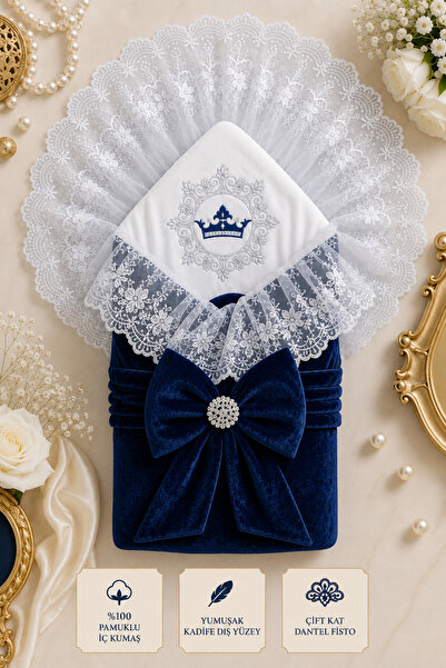 Tomuycuk Lace Crowned Baby Swaddle Unisex Baby Outer Swaddle Blanket Hospital...