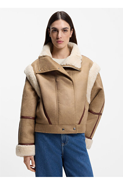 BOSS Camel Kadın Standart Fit Mont 50548600