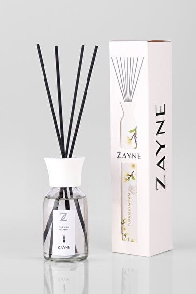 ZAYNE Turkish Hamam Beyaz Sabun Bambu Çubuklu Oda Kokusu 110Ml