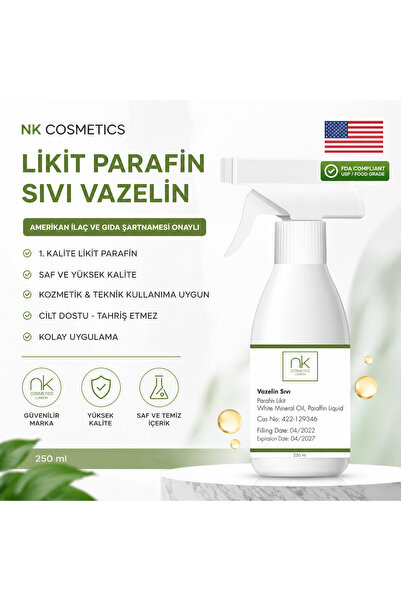 NK Cosmetics , Amerikan Ilaç Ve Gıda Şartnamesi Onaylı. 1. Kalite Likit Paraf...