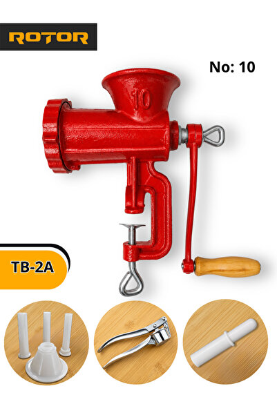 elefant Tb-2 Manuel Et Kıyma Makinesi No:10 Dökme Demir (30-40 KG SAATE)
