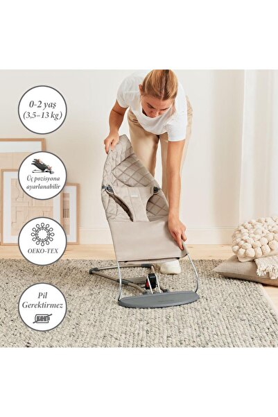 BabyBjörn Bliss Ana Kucağı Woven Sand Grey