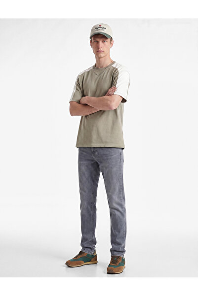 Koton Normal Bel Düz Paça Pamuklu Straight Fit Jean Pantolon - Mark Jean
