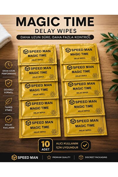 Magic Time Erkeklere Özel 10 Paket Wipess