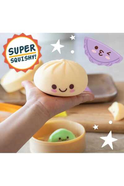 ADDA Jucărie Antistres Tip Bao,Squishy Dumpling în Cutie, , Culoare Aleatorie,