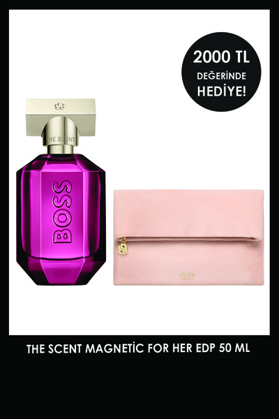BOSS The Scent Magnetic For Her EDP 50 ml Kadın Parfüm + Çanta