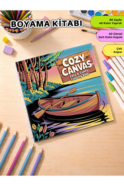 metafortoys Cozy Canvas Painting Book Cozy Book – 21X20 cm I 40 Visuals