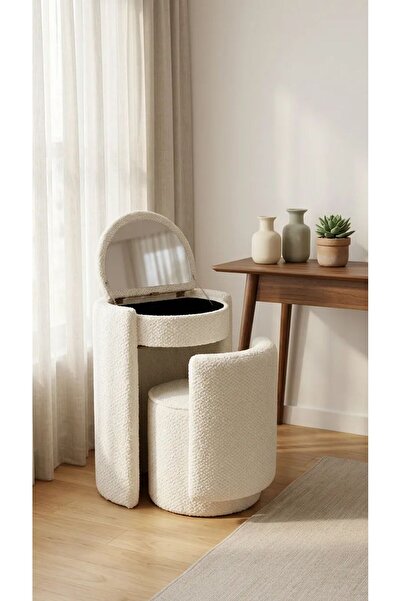 GALAXY HOME FURNİTURE PUFLU MAKYAJLIK
