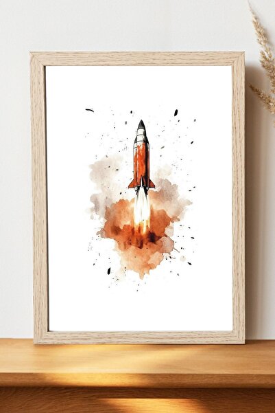 Luna Marissa Αφίσα Rocket - Αφίσα τοίχου από γυαλιστερό χαρτί χωρίς πλαίσιο