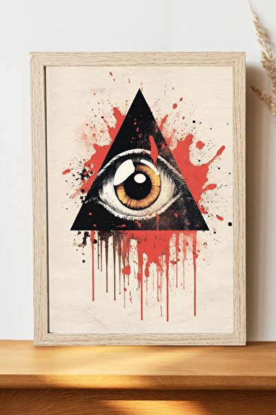 Luna Marissa Αφίσα Triangle Eye - Αφίσα τοίχου από γυαλιστερό χαρτί χωρίς πλα...