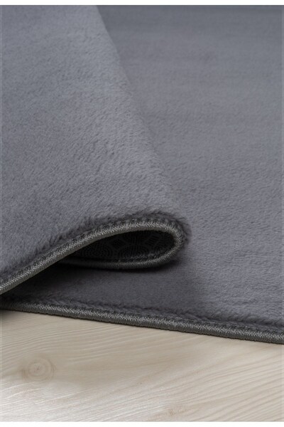 Valery Home Vl Comfort Peluş Halı Antrasit Overloklu