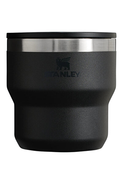 Stanley كوب ستاي هوت ستاكينج كامب سعة 0.30 لتر، ترمس كلاسيكي 10-12078-0033 أسود