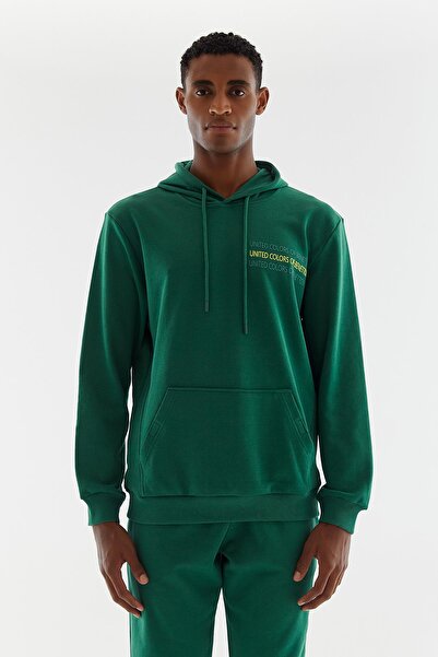 United Colors of Benetton Hanorac cu glugă pentru bărbați BNT-M20679