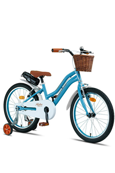 Retro Classic 20 Wheel Children's Bicycle, 6-10 Years Blue-brown Color Children's Bicycle