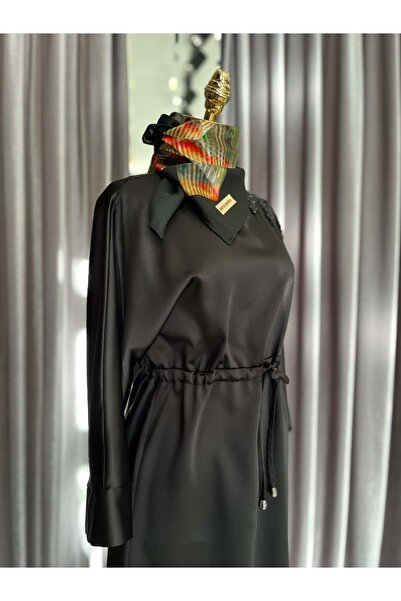 Modario Hale Verae Satin Dress - Black - 2
