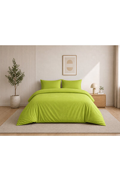 Liz Line Lime green double bed linen, sheet 240x240cm, "Monochrome" collectio...