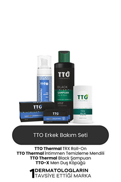 TTO Thermal Erkek Bakım Seti – Termal Formül + Nemlendirici & Temizleyici