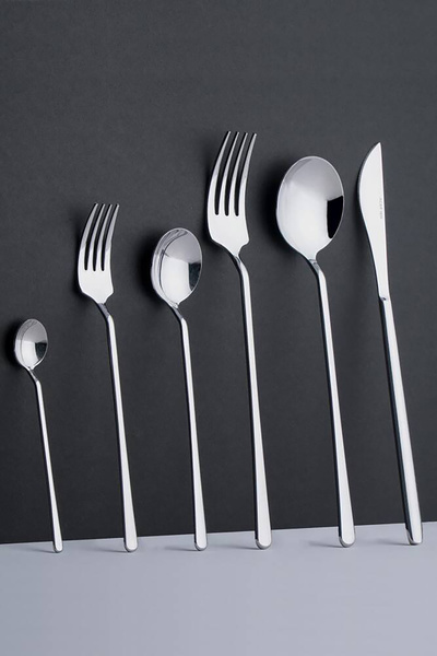 ACAR Milano 36 Piece Stainless Steel Cutlery Set Silver 0451