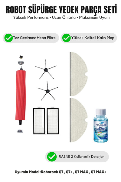 Asgard Grup Συμβατά ανταλλακτικά ROBOROCK Q7 MAX (Α+ ΥΨΗΛΗ ΙΣΟΡΡΟΠΗΣΗ ΚΑΤΑΣΤΑ...