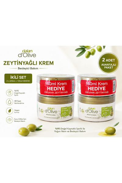 Dalan d’Olive Besleyici Krem Doğal Zeytinyağı X2