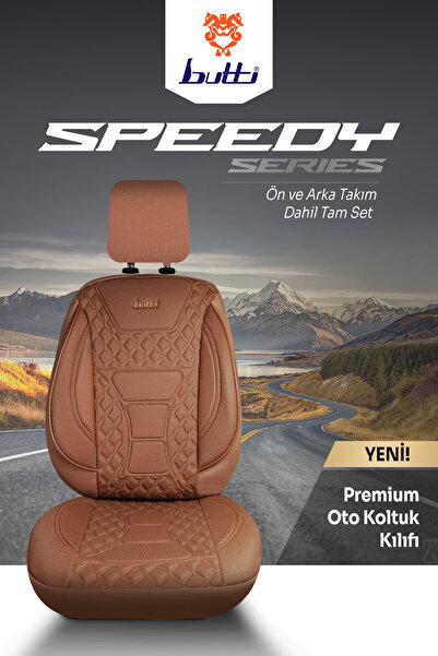 BUTTİ SPEEDY SERİSİ PREMİUM OTO KOLTUK KILIFI | ORTOPEDİK DESTEKLİ, ÖN ARKA TAM SET, AIRBAG UYUMLU