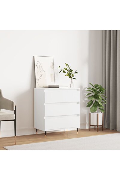 Concept Servantă, alb, 60x35x70 cm, lemn prelucrat
