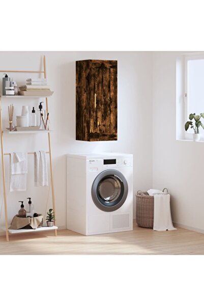 Concept Dulap de perete, stejar fumuriu, 34,5x34x90 cm, lemn prelucrat