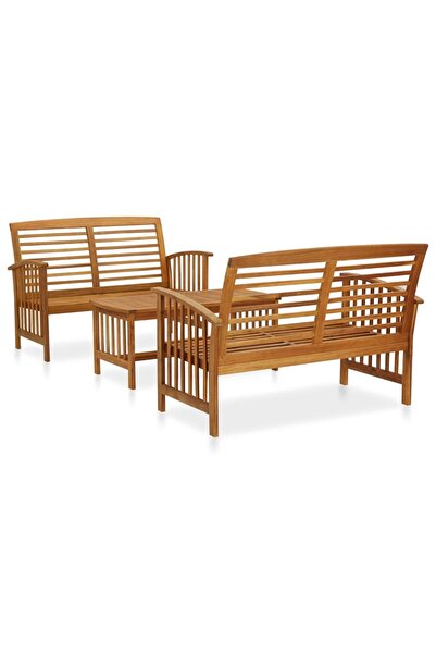 Concept Set mobilier de grădină, 3 piese, lemn masiv de acacia