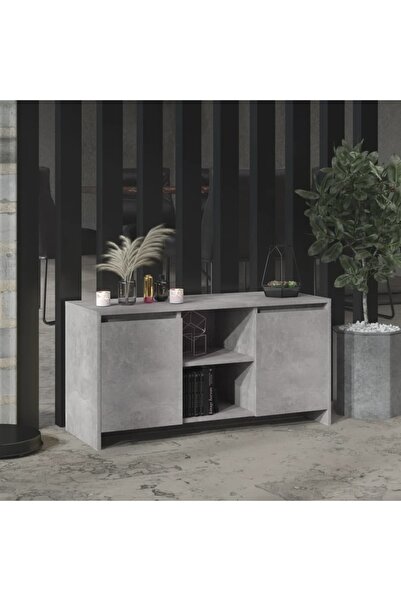 Concept Comodă TV, gri beton, 102x37,5x52,5 cm, PAL