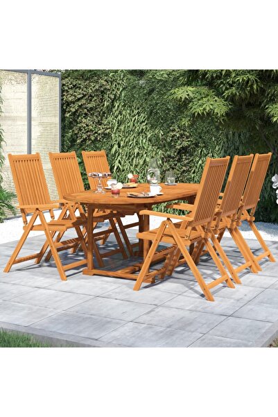 Concept Set mobilier de grădină, 7 piese, lemn masiv de acacia