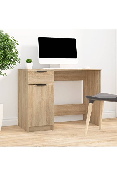Concept Birou, stejar sonoma, 100x50x75 cm, lemn prelucrat
