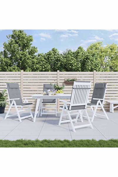Concept Perne scaun cu spătar înalt 6 buc, gri, țesătură Oxford