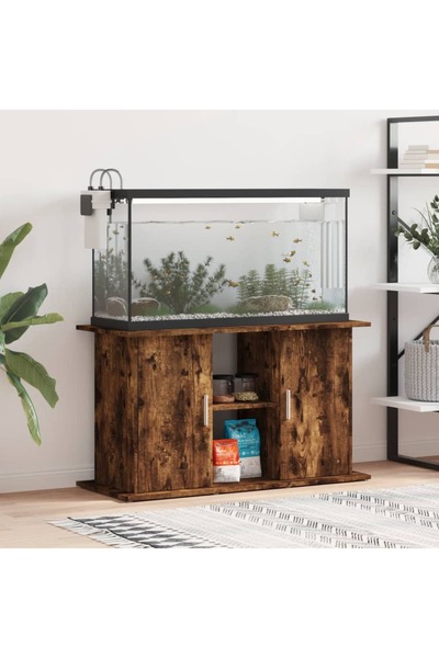 Concept Suport acvariu, stejar afumat, 101x41x58 cm, lemn prelucrat