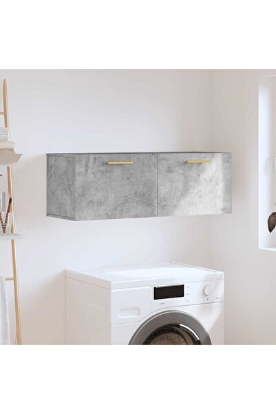 Concept Dulap de perete, gri beton, 100x36,5x35 cm, lemn prelucrat