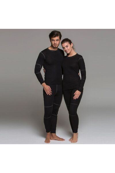 THERMOFORM Active Plus Adult Thermal Underwear Set Black