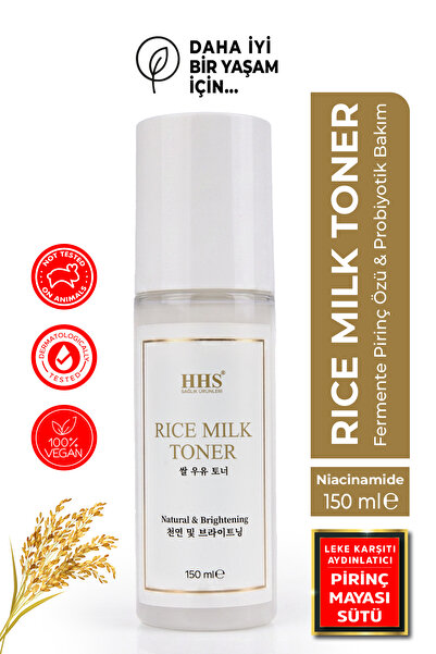 Hhs Rice Milk Toner - Pirinç Mayası, Niacinamide Aydınlatıcı ve Nemlendirici ...