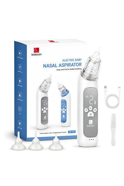 Horigen Aspirator Nazal Electric Bugger, Copii si Bebelusi, Ecran LCD, Acumul...