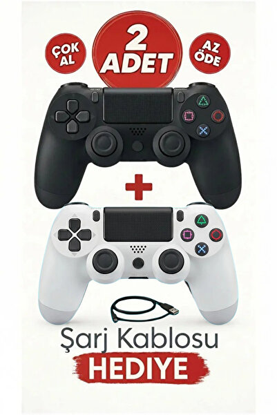 NEFFO Ps 4 Joystick Tablet Telefon Pc Uyumlu Titreşimli Oyun Kolu 2 Adet - Şa...