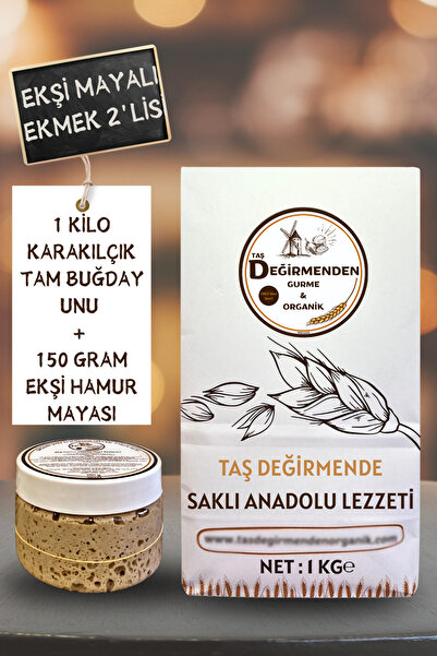 Taş Değirmenden Organik Karakılçık Tam Buğday Unu - Siyez Ekşi Hamur Mayası