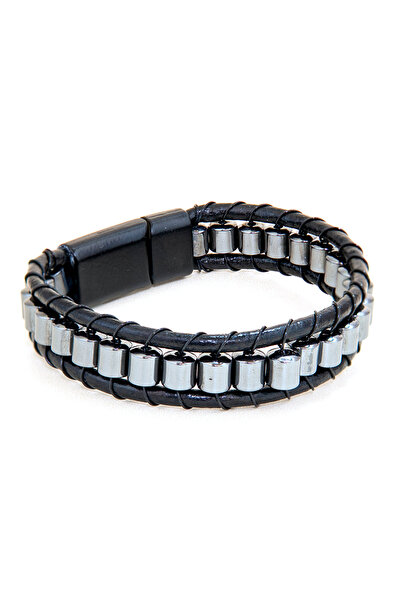 Perlavita Premium Natural Stone Design Leather Bracelet Series – Real Natural...