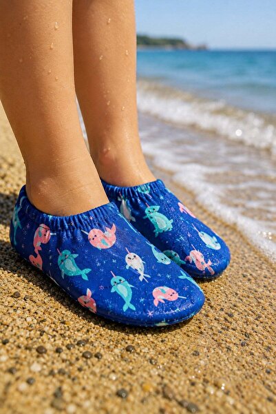 dinamik çocuk Pantofi unisex cu talpă anti-alunecare pentru mare și piscină 2...
